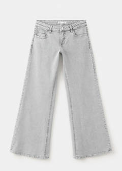 Wide leg jeans with stud details — Denim Grey 3