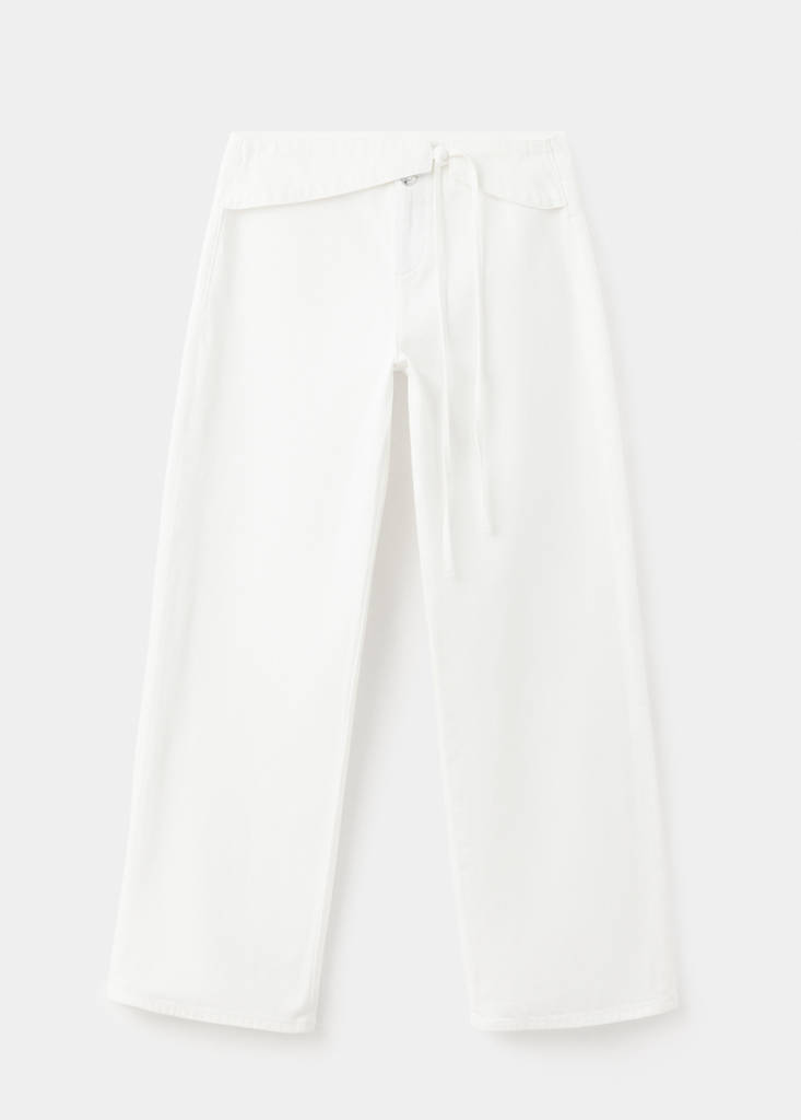 Low-rise tie jeans — Off White