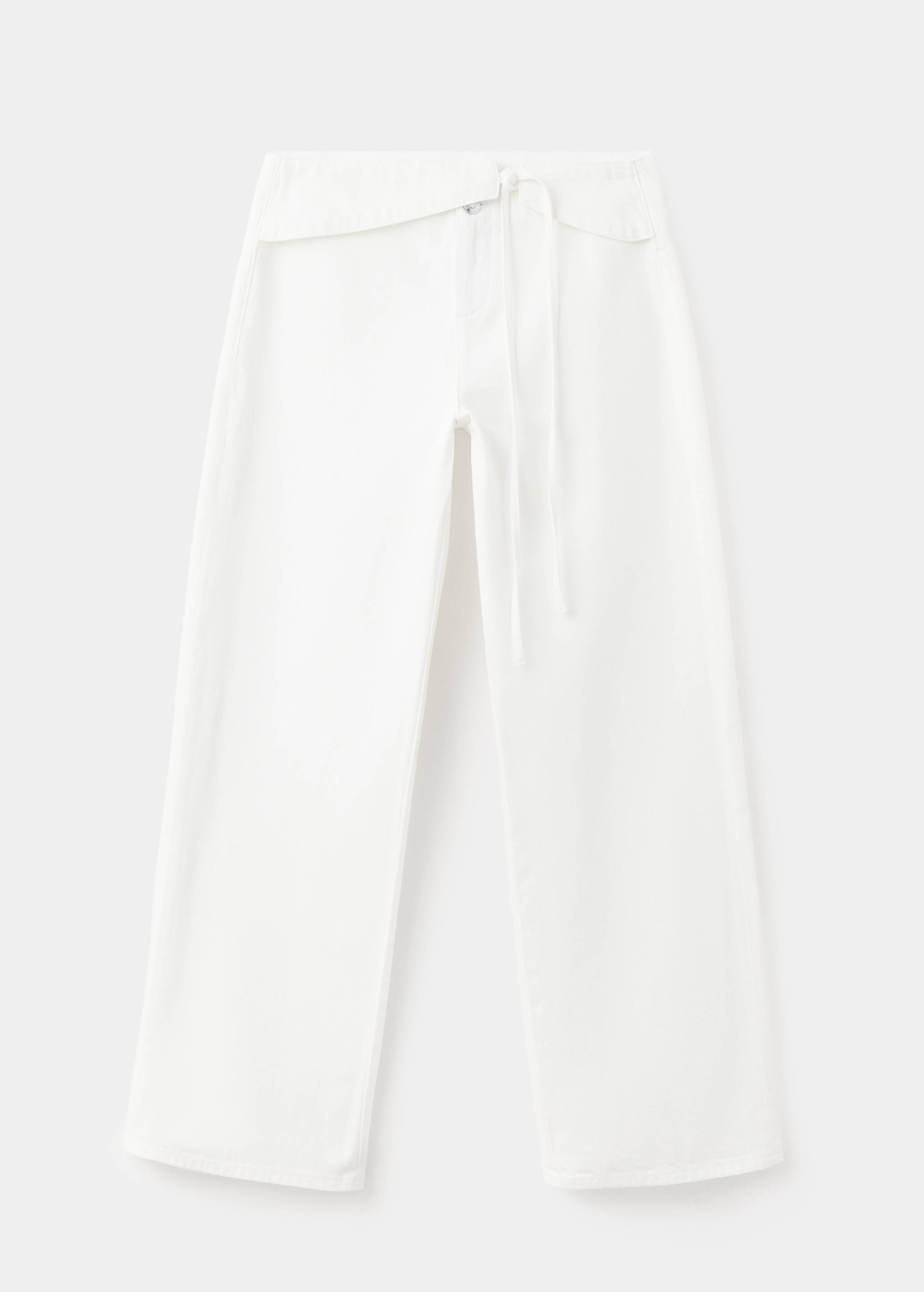 Low-rise tie jeans - Article without model