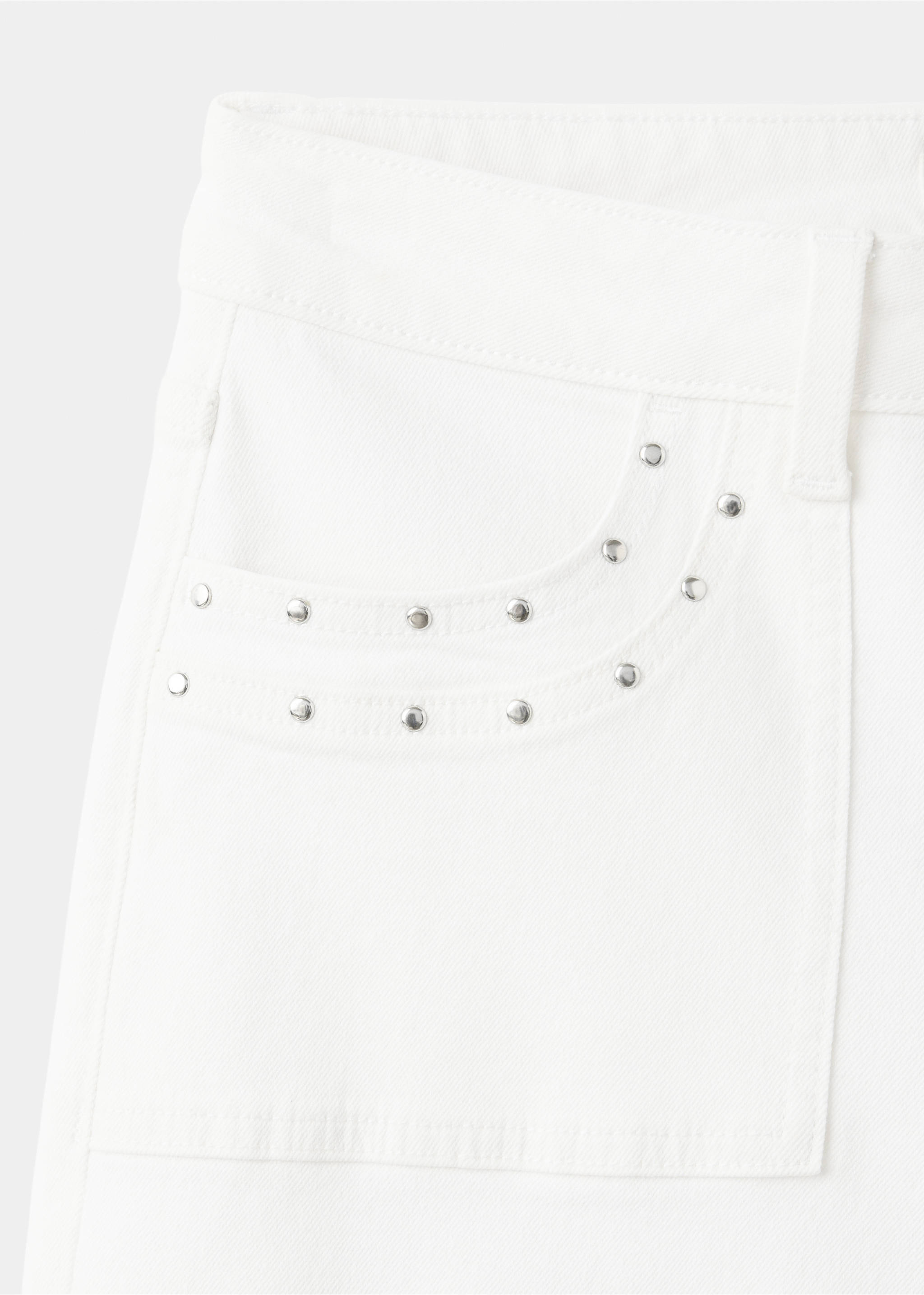 Low-waist studded jeans - Details of the article 8, Off White. Ref: 37002545-00.