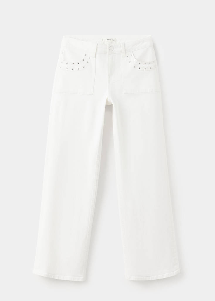 Regular waist studded jeans — Off White