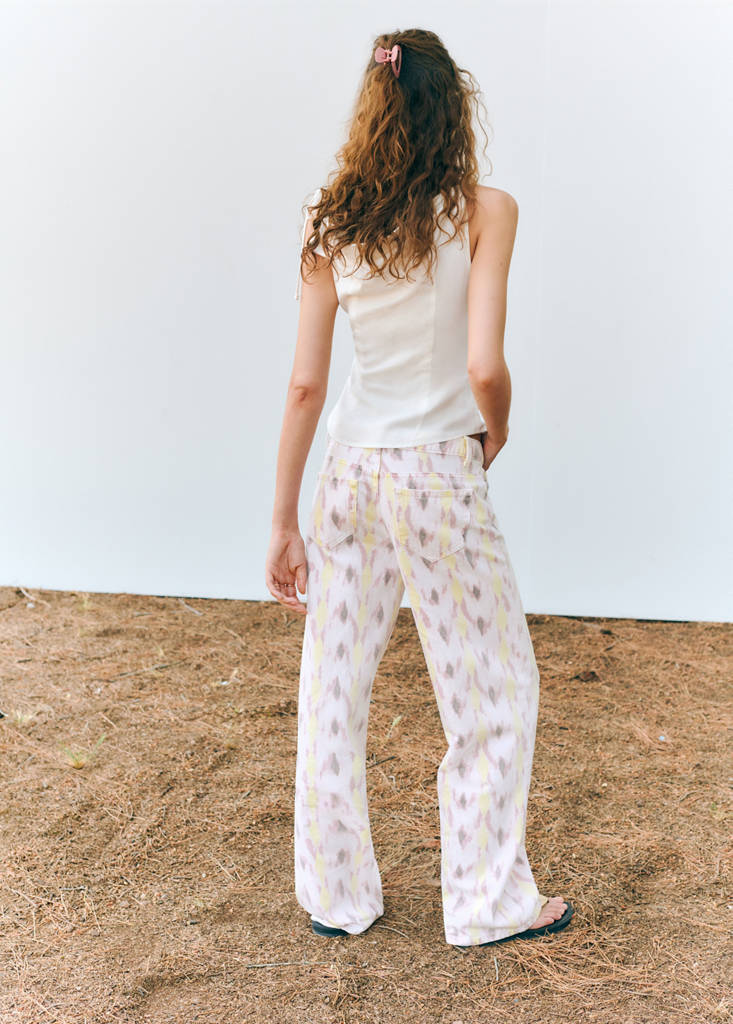 Low-rise printed jeans — Off White