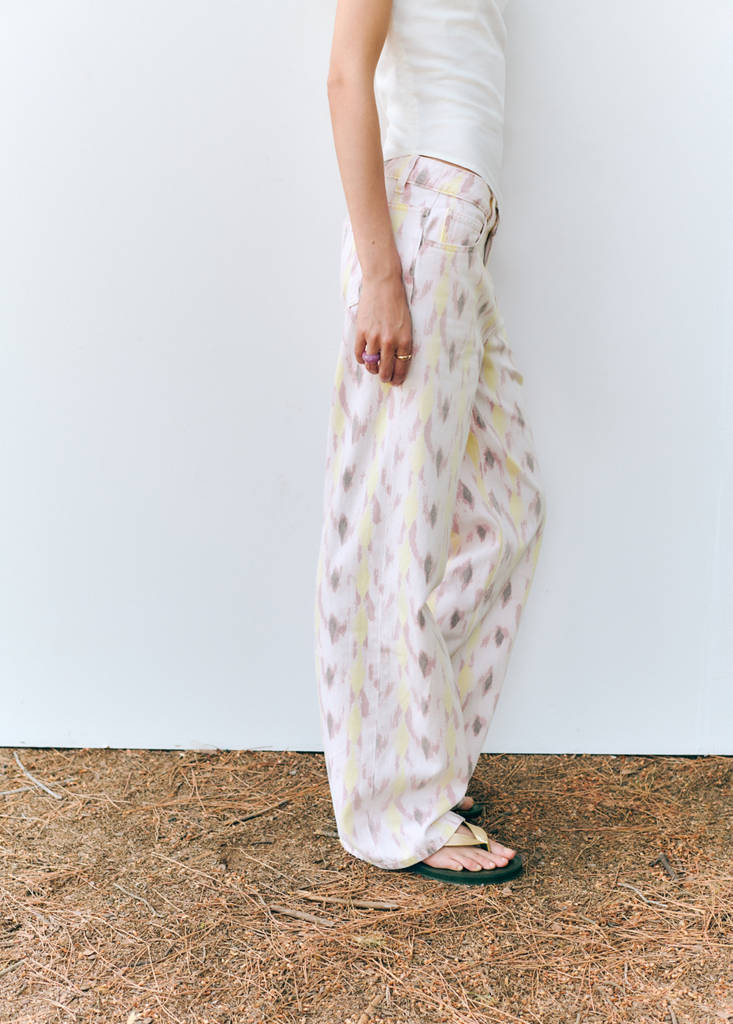 Low-rise printed jeans — Off White