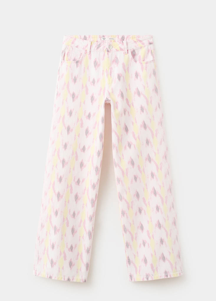 Low-rise printed jeans — Off White