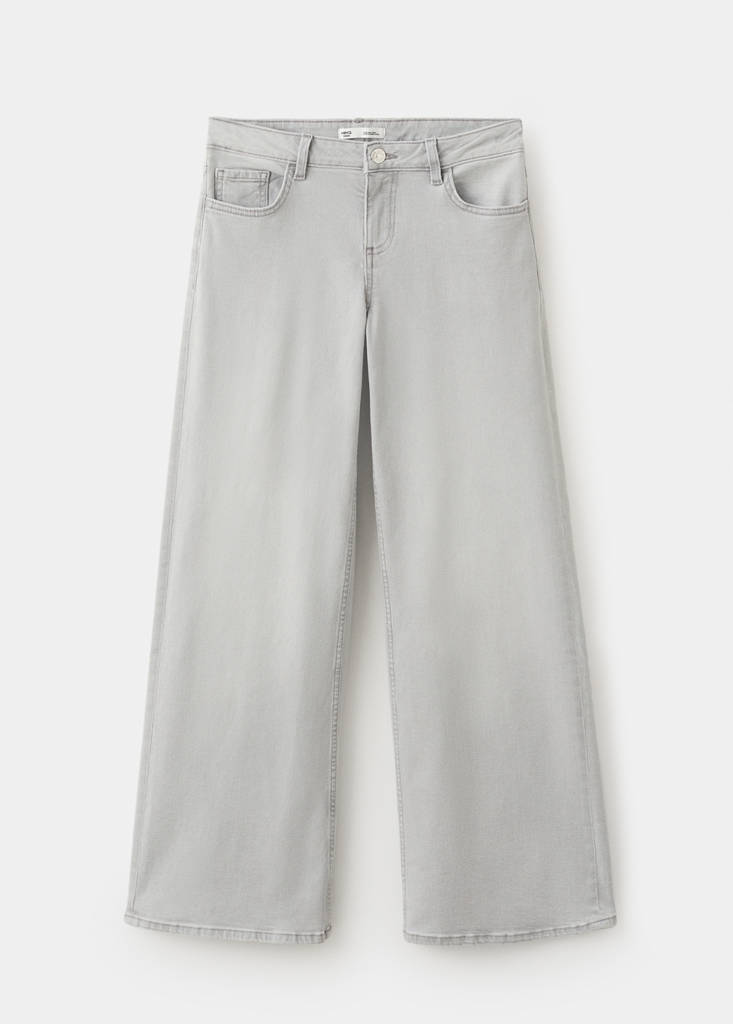 Low-waist wide-leg jeans — Denim Grey