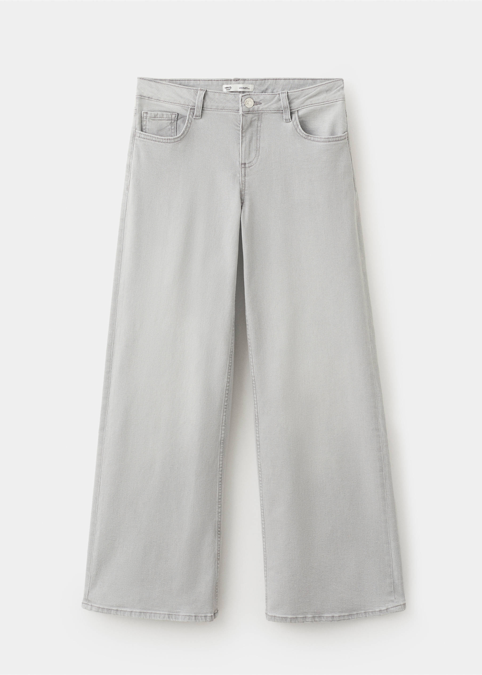 Low-waist wide-leg jeans - Article without model, Denim Grey. Ref: 37002548-00.