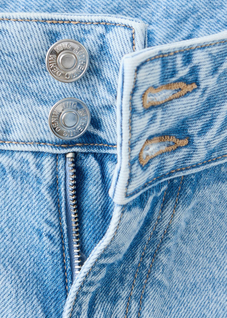 Wide leg low waist jeans — Light Blue