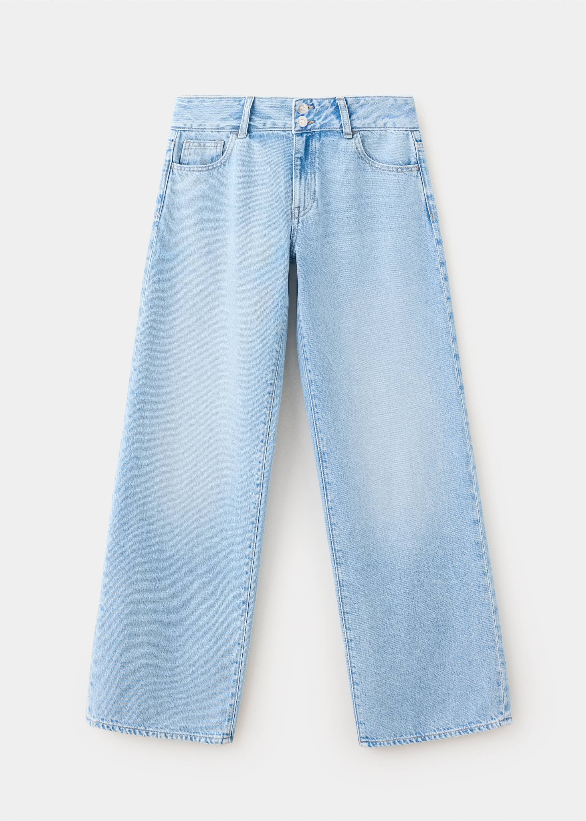 Jean taille basse - Article sans modèle, Bleu clair. Ref: 37002549-00.