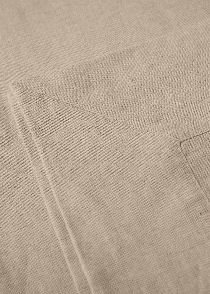 Linen tablecloth for 8 to 10 diners — Sand