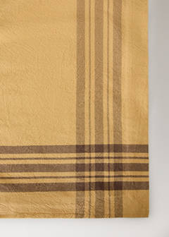 Washed cotton checked tablecloth for 6 to 8 guests — Curry 3