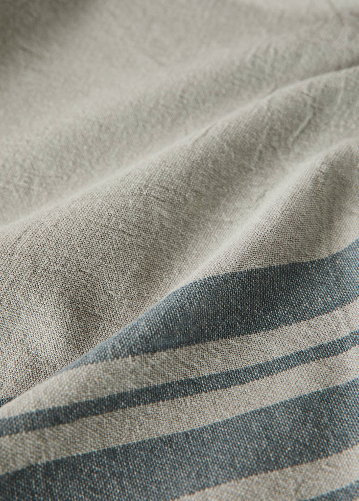 Washed cotton checked tablecloth for 6 to 8 guests — Green