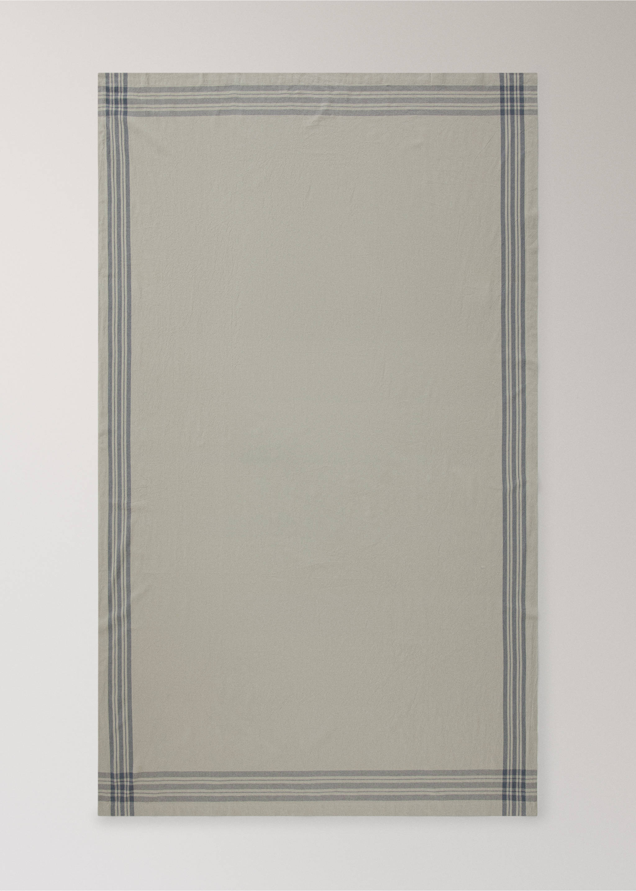 Tischdecke aus gewaschener Baumwolle mit Karomuster für 6 bis 8 Personen - Detail des Artikels 3, Grün. Ref: 37002568-00.