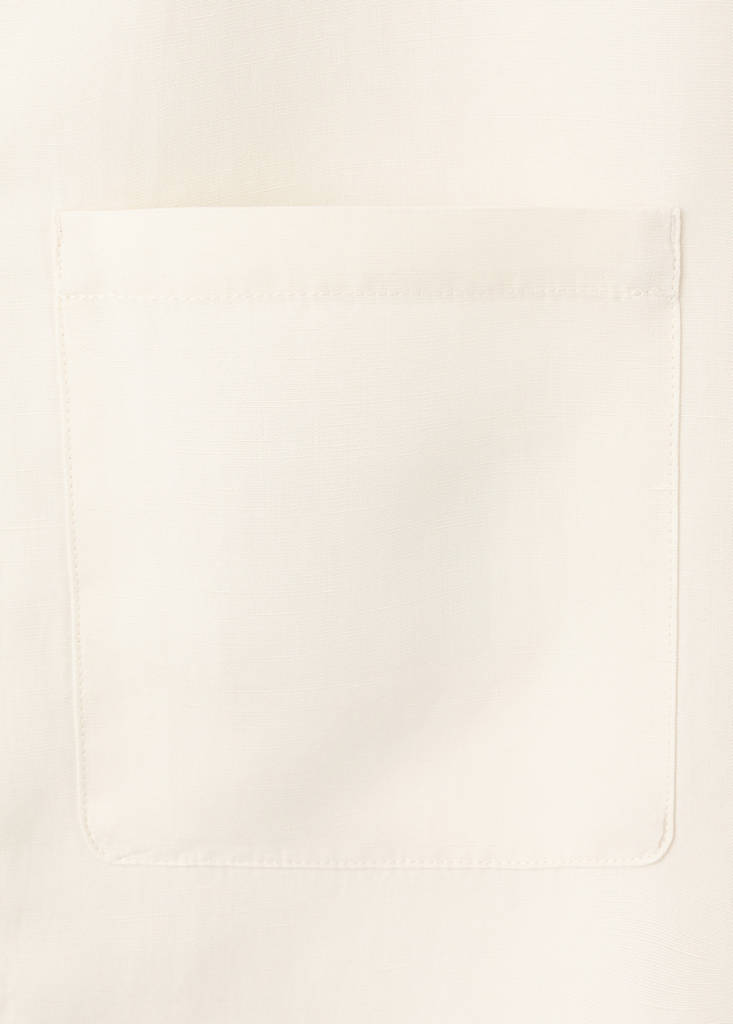 Slim fit lyocell linen jacket with pockets — Off White