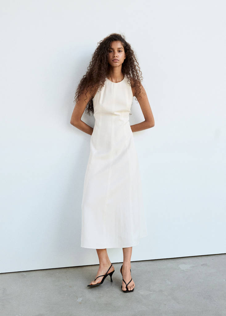 A-line dress with seam detail thumbnail 2