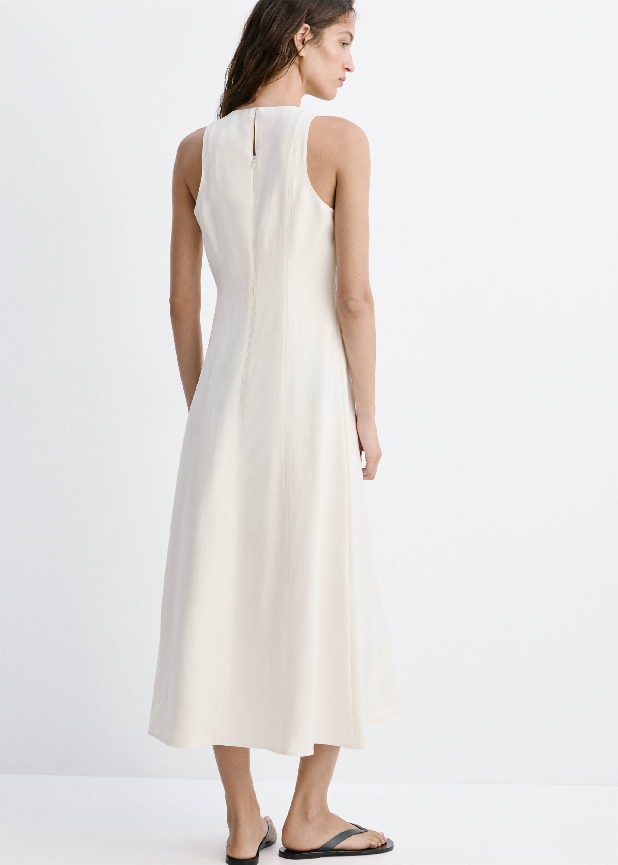 Dress pepa - Reverse of the article, Ecru. Ref: 37002895-00.