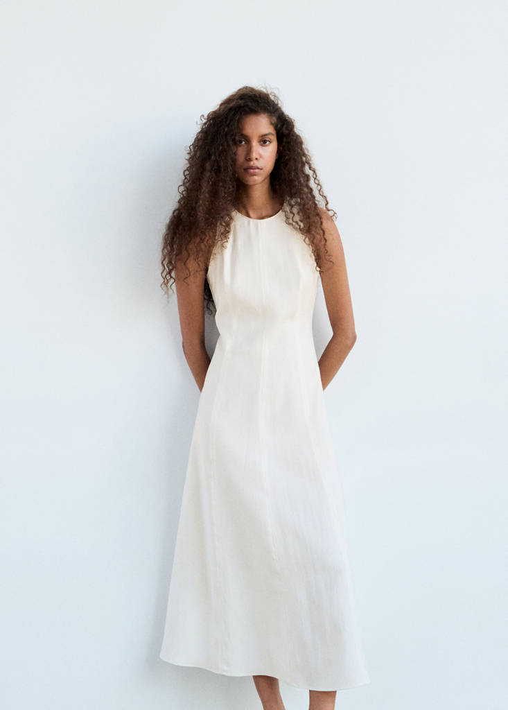 A-line dress with seam detail thumbnail 5