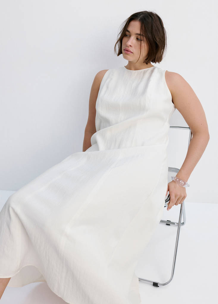 A-line dress with seam detail thumbnail 7