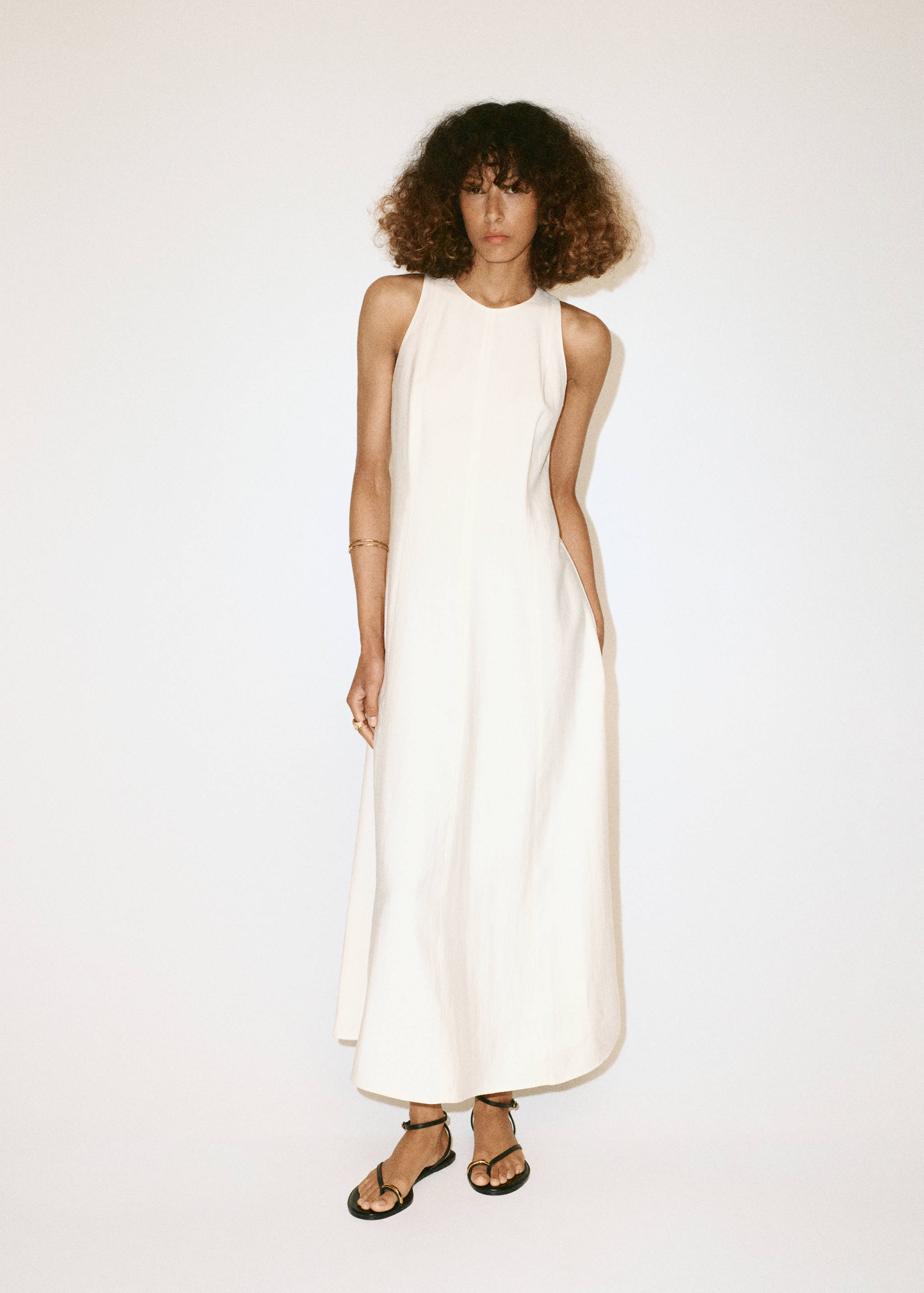 A-Linien-Kleid mit Nahtdetails - Allgemeine Ansicht