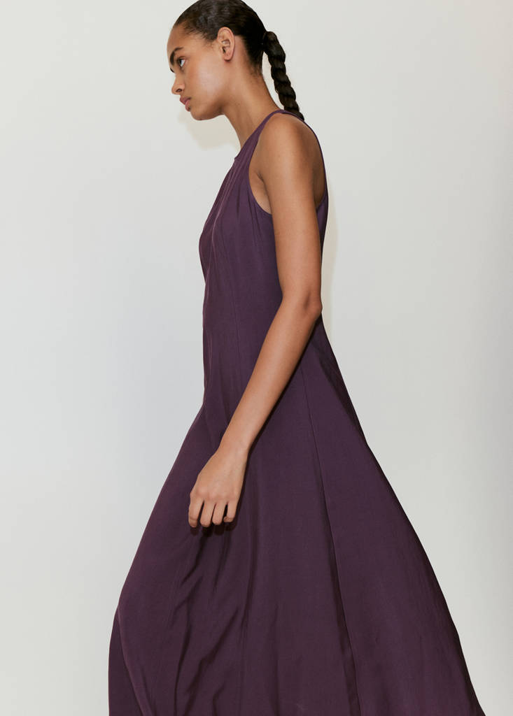 A-line dress with stitching details