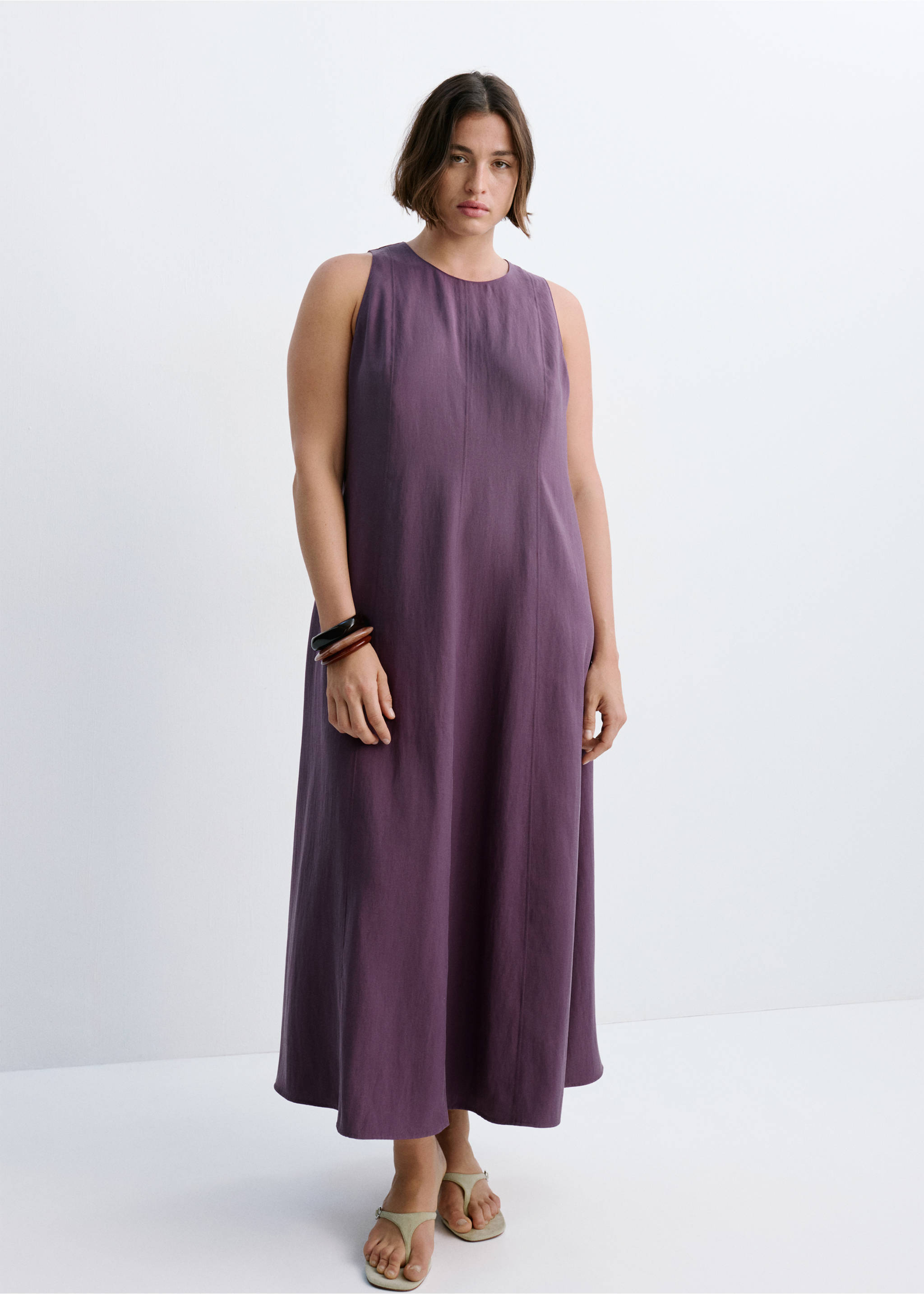 Dress pepa - Details of the article 3, Violet. Ref: 37002895-00.