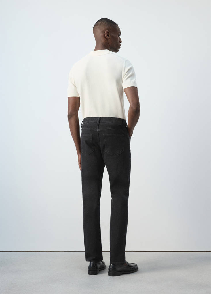 Jan slim-fit jeans — Black denim