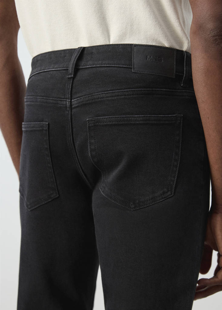 Jan slim-fit jeans — Black denim