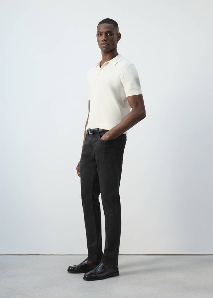 Jan slim-fit jeans — Black denim