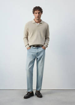 Ben cropped tapered-fit jeans — Light Blue 2