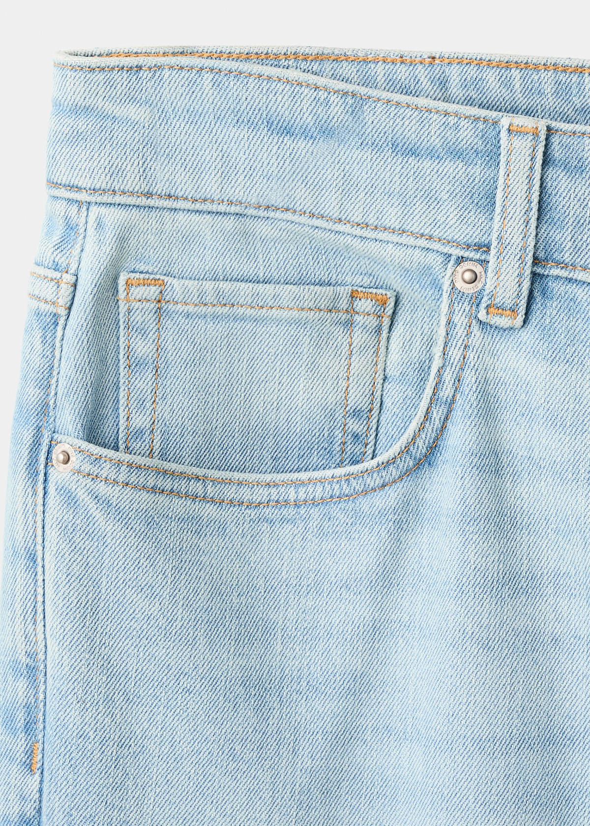 Ben cropped tapered-fit jeans — Light Blue