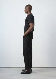 Ben cropped tapered-fit jeans — Black denim 5