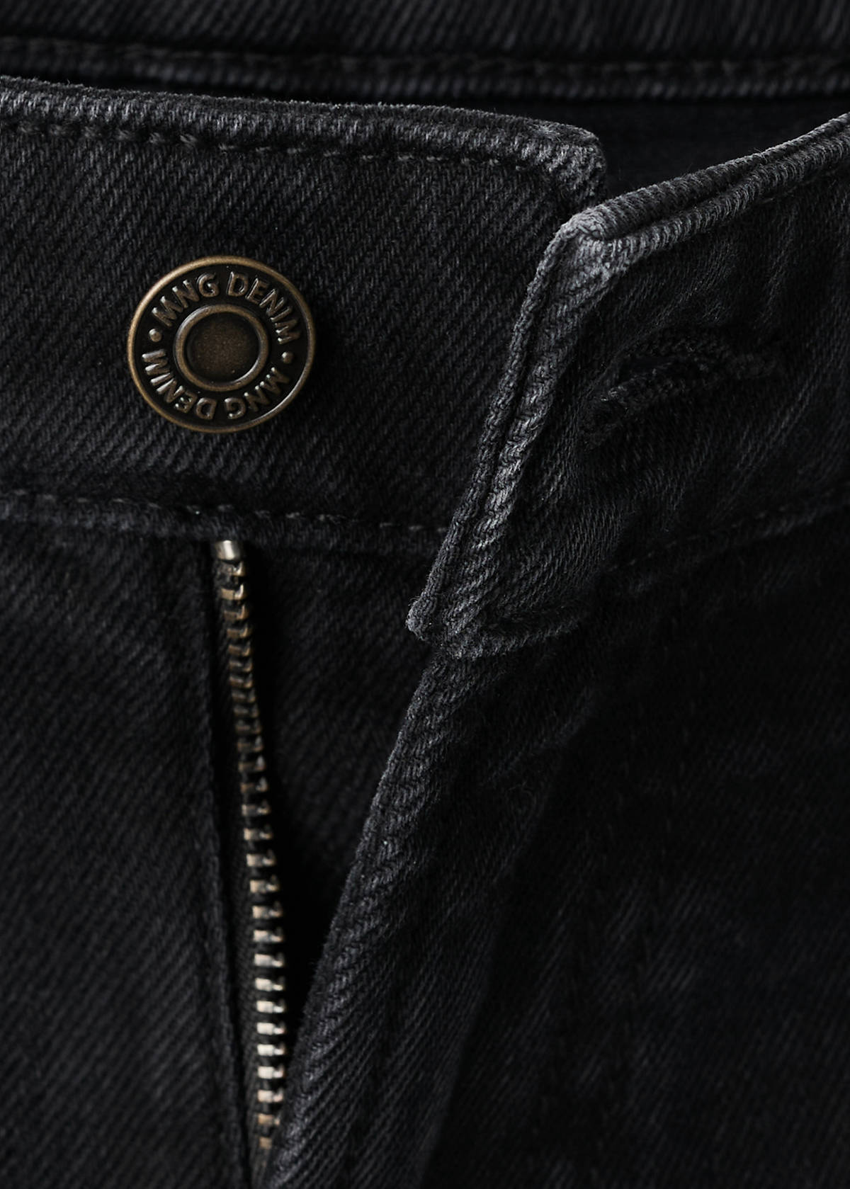 Ben cropped tapered-fit jeans — Black denim