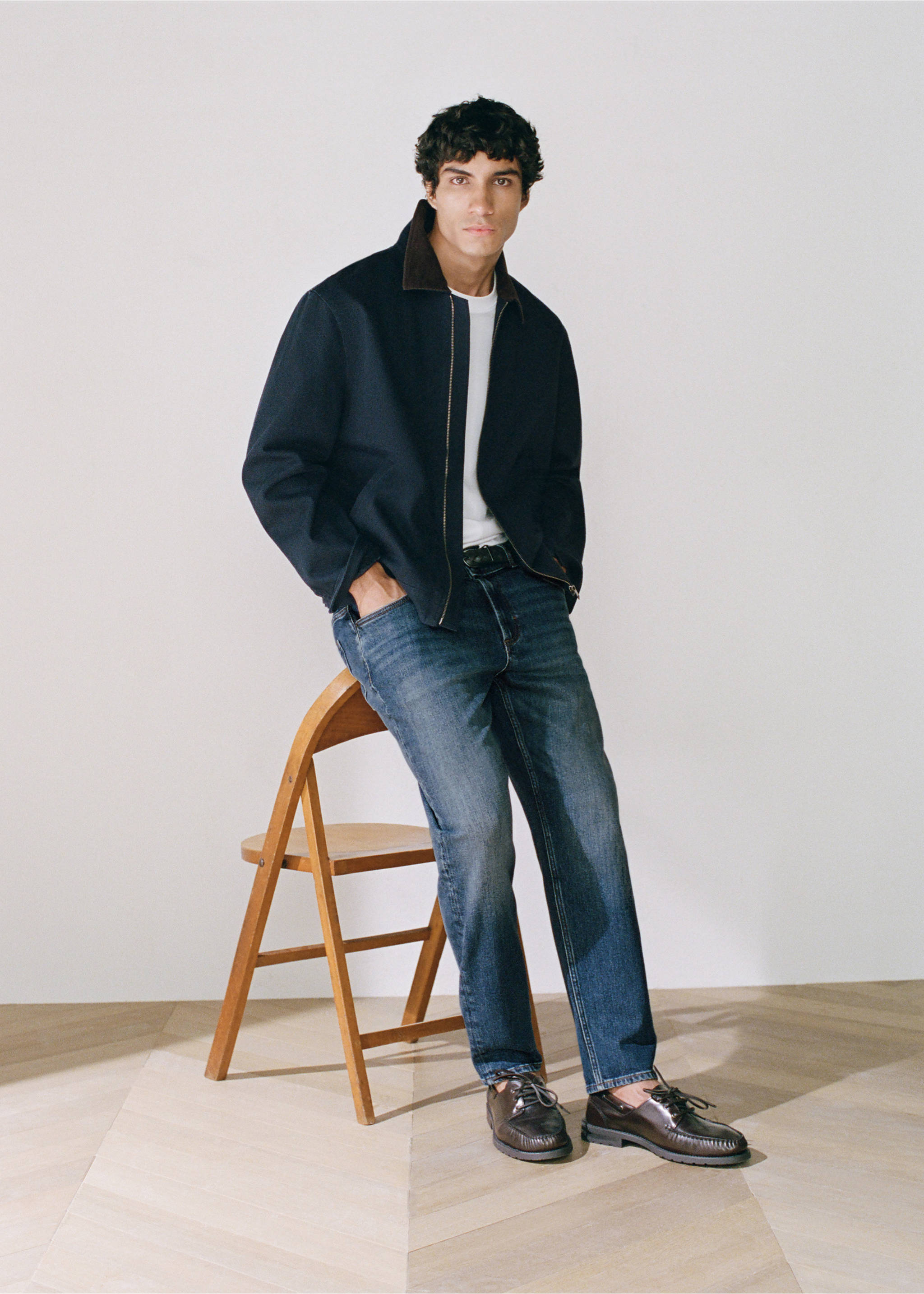 Jeans Ben cropped tapered fit - Detalle del artículo 7, Azul oscuro. Ref: 37002902-00.