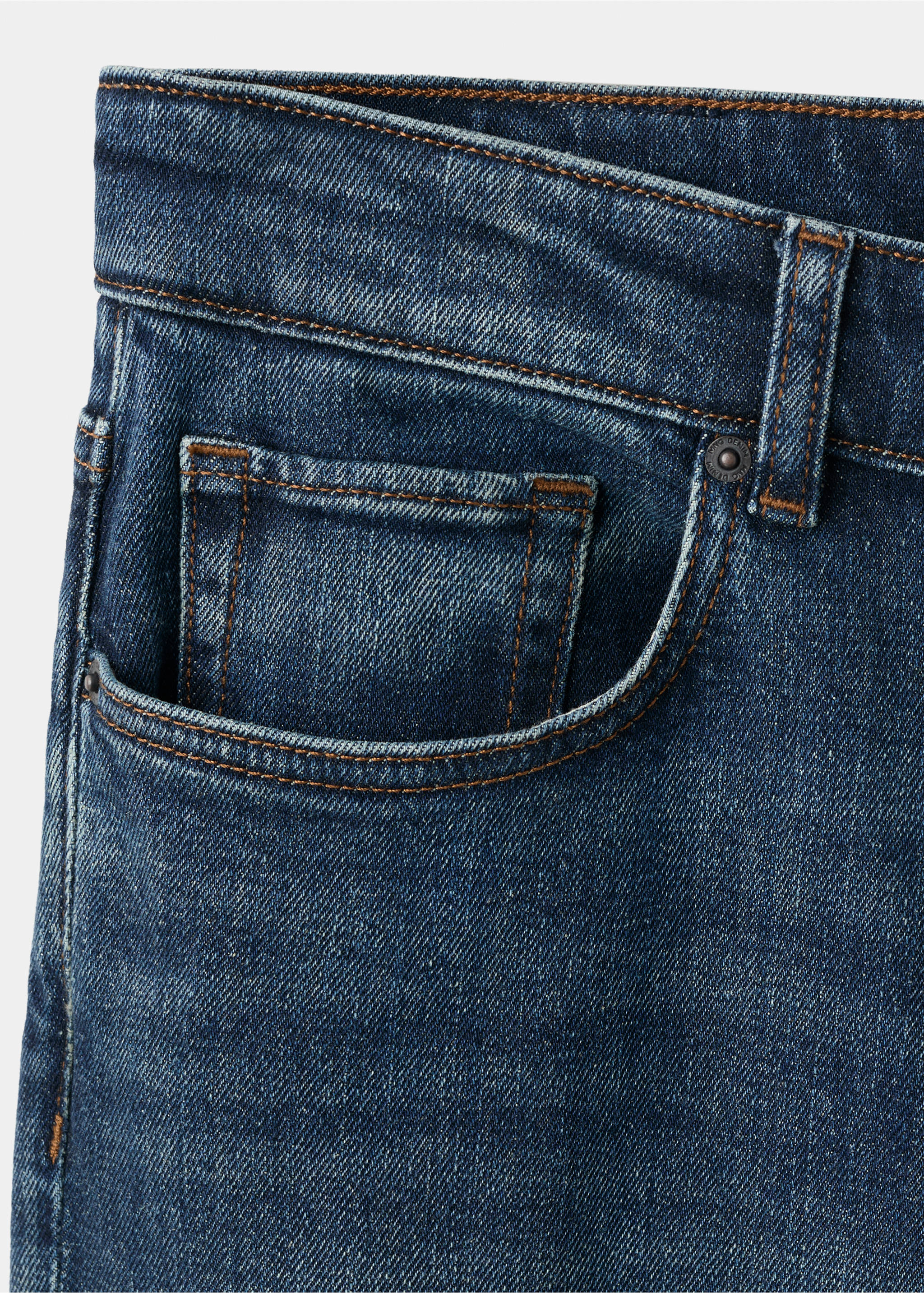 Джинсы Ben cropped tapered fit - Деталь изделия 0, Темно-синий. Ref: 37002902-00.
