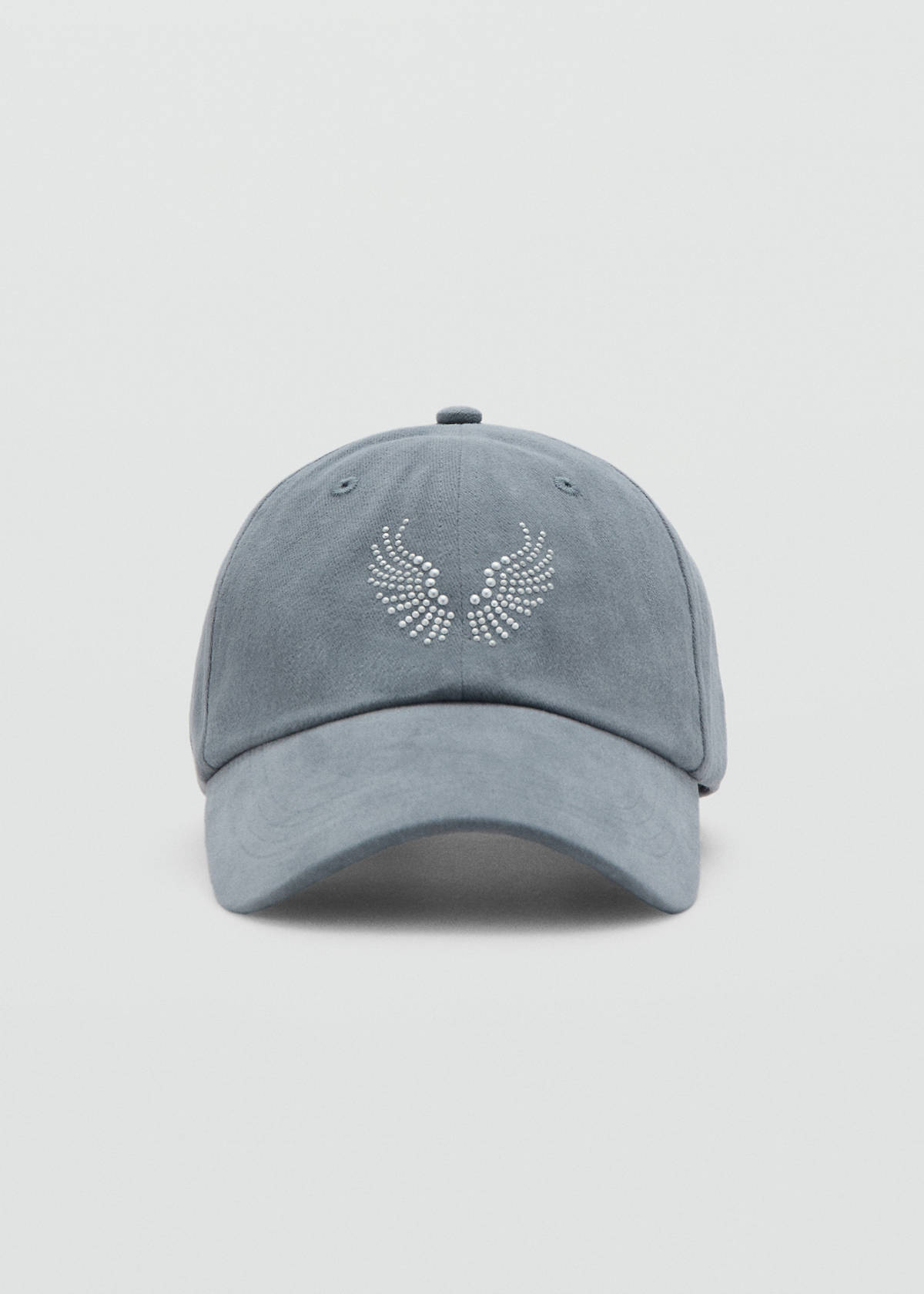 Cotton visor cap — Medium Heather Grey