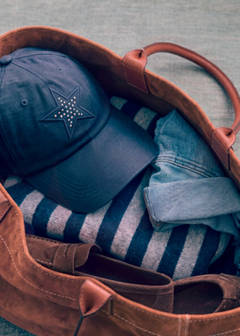 Distressed effect cap with studs — Night Blue 2
