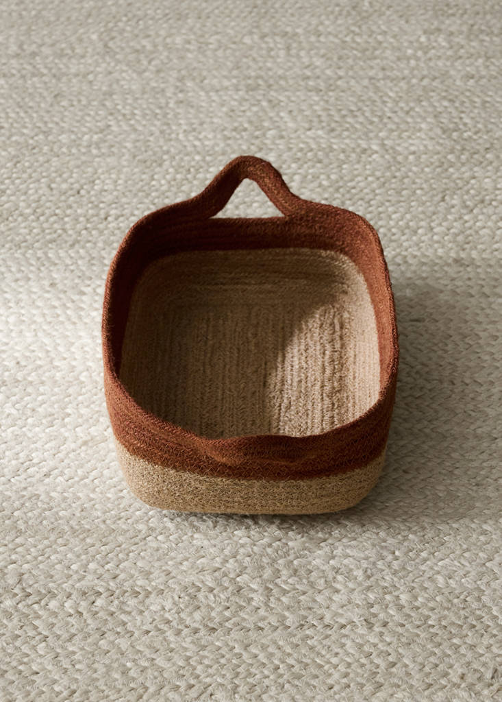 100% jute basket with handles - thumbnail 6