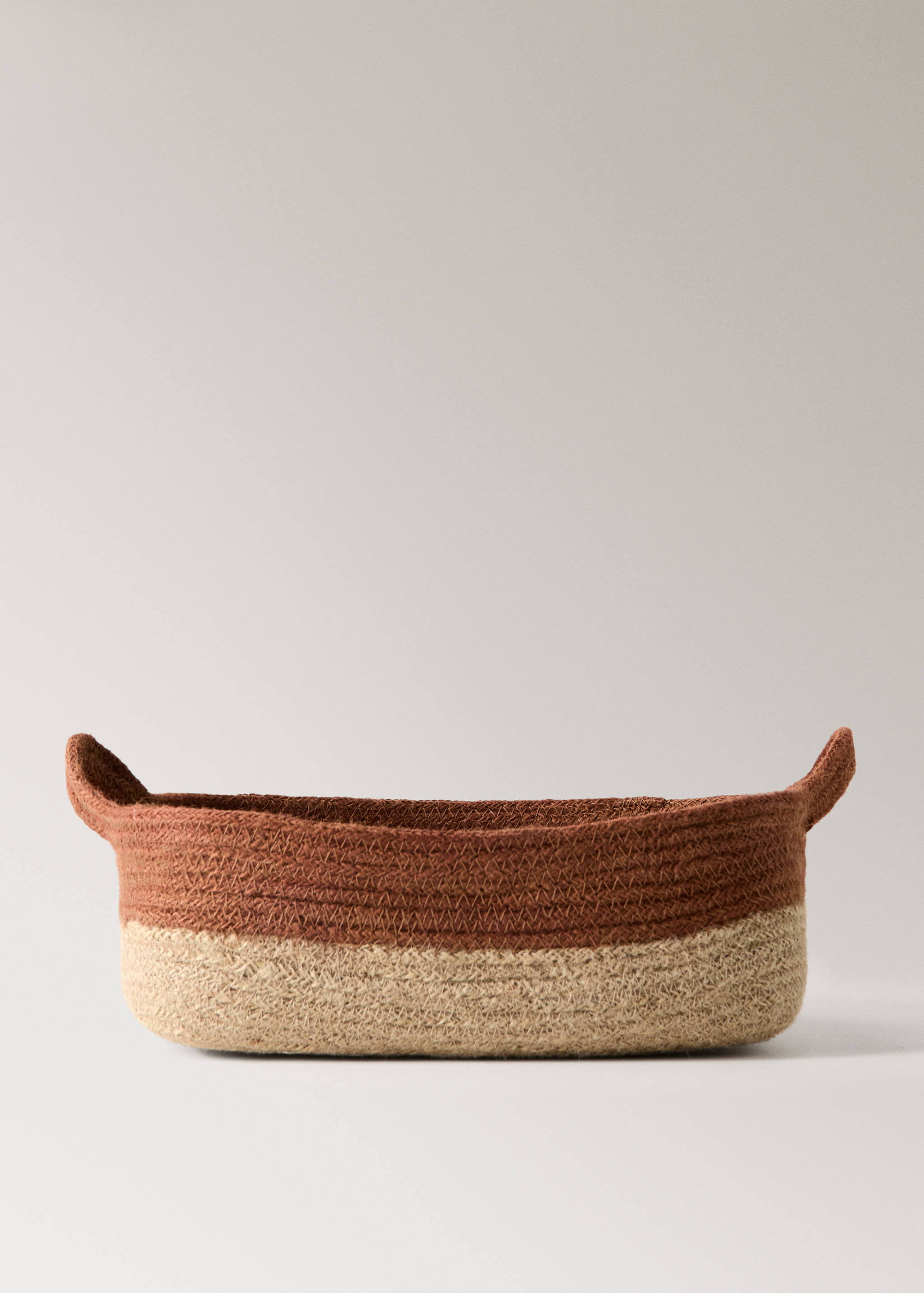 100% jute bicolour basket - Article without model