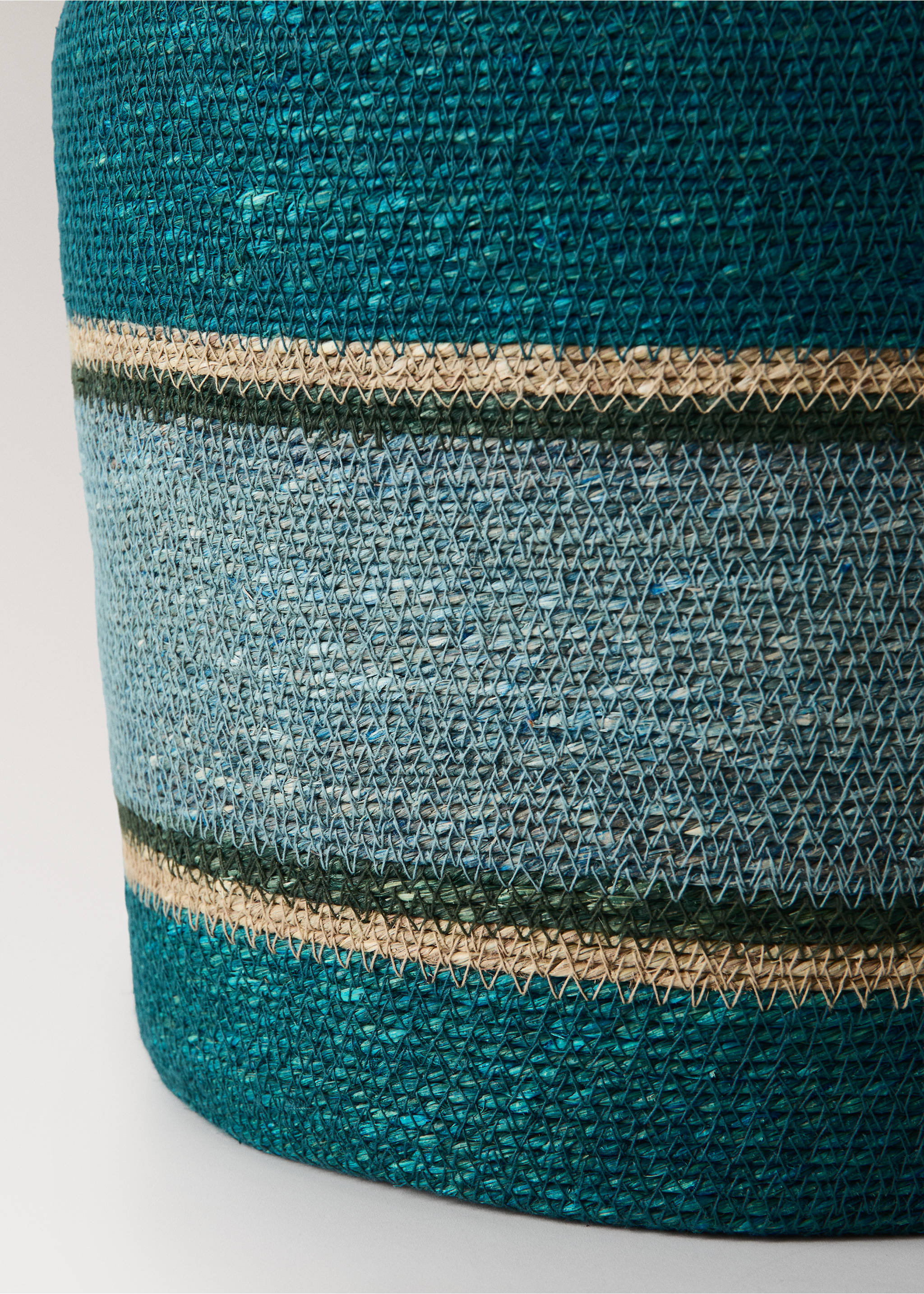 Cesta 100% alga color mediana - Detalle del artículo 2, Azul. Ref: 37002911-00.