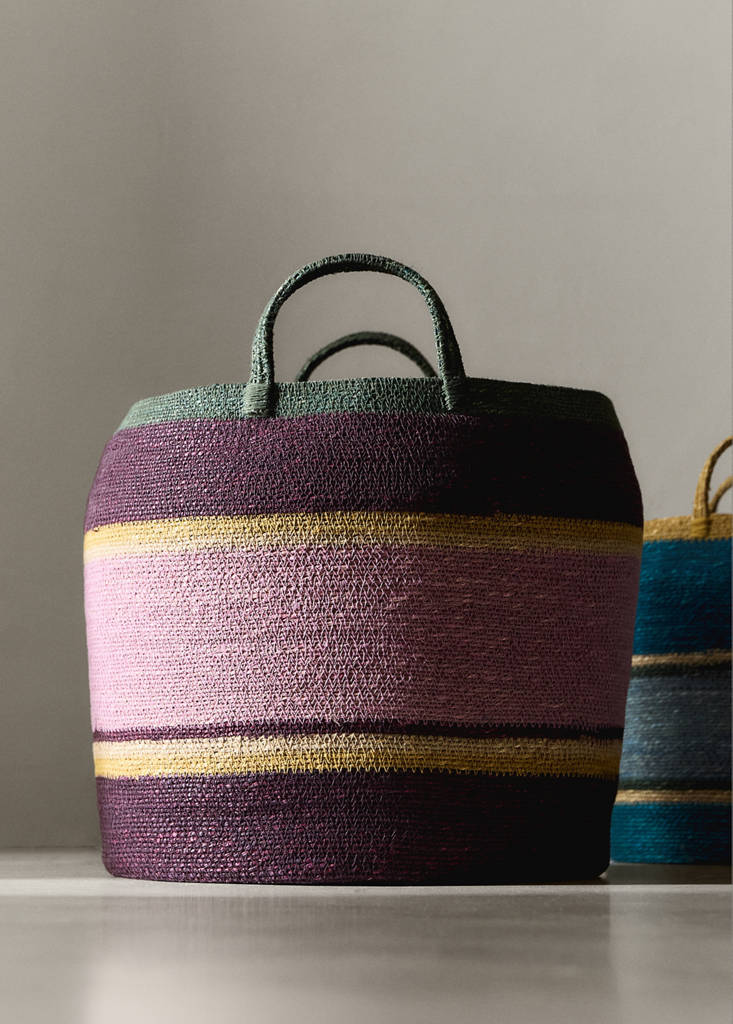 Multistripe seaweed box — Purple