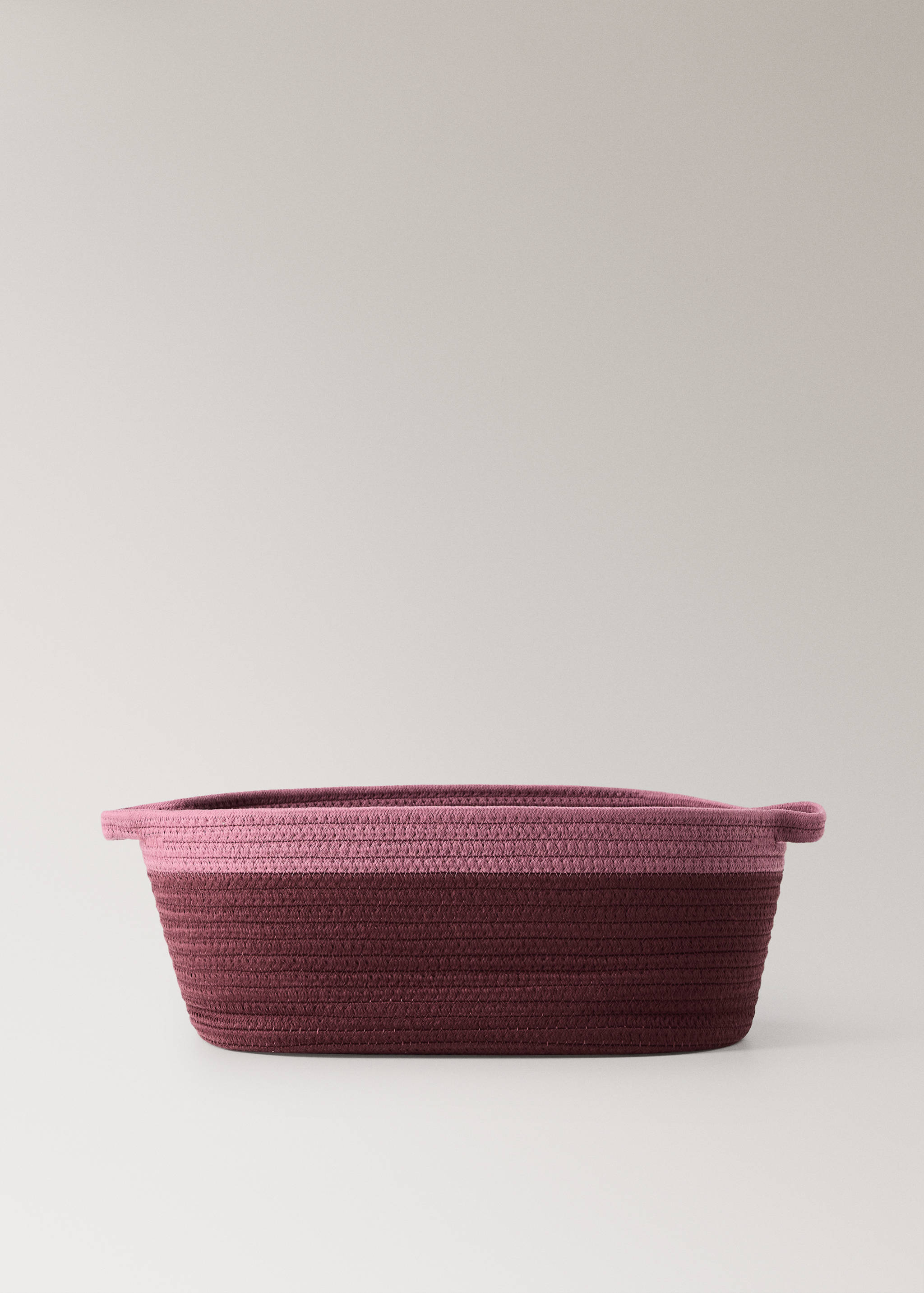 Two-tone basket, 100% cotton - Article without model