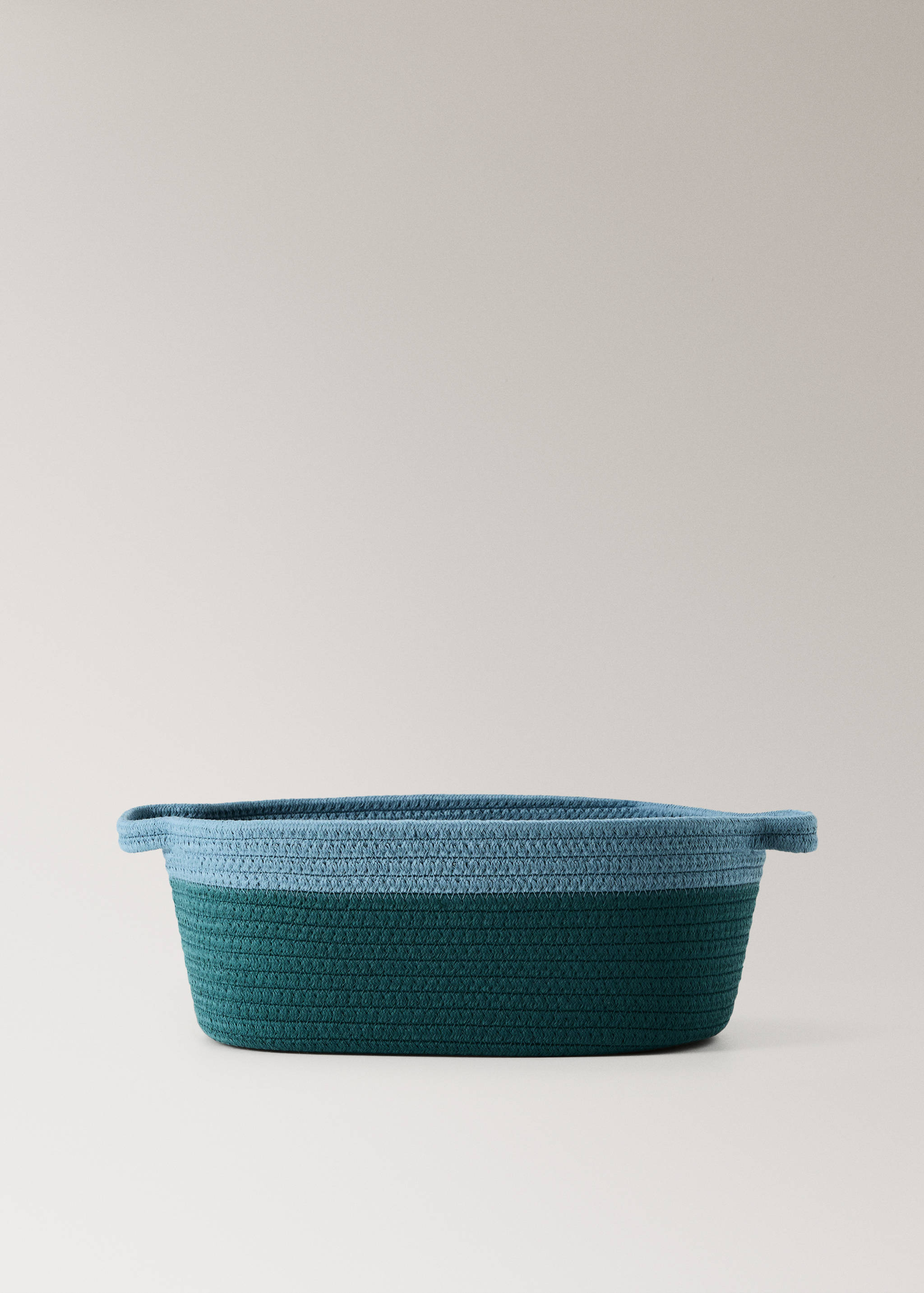Two-tone basket, 100% cotton - Article without model