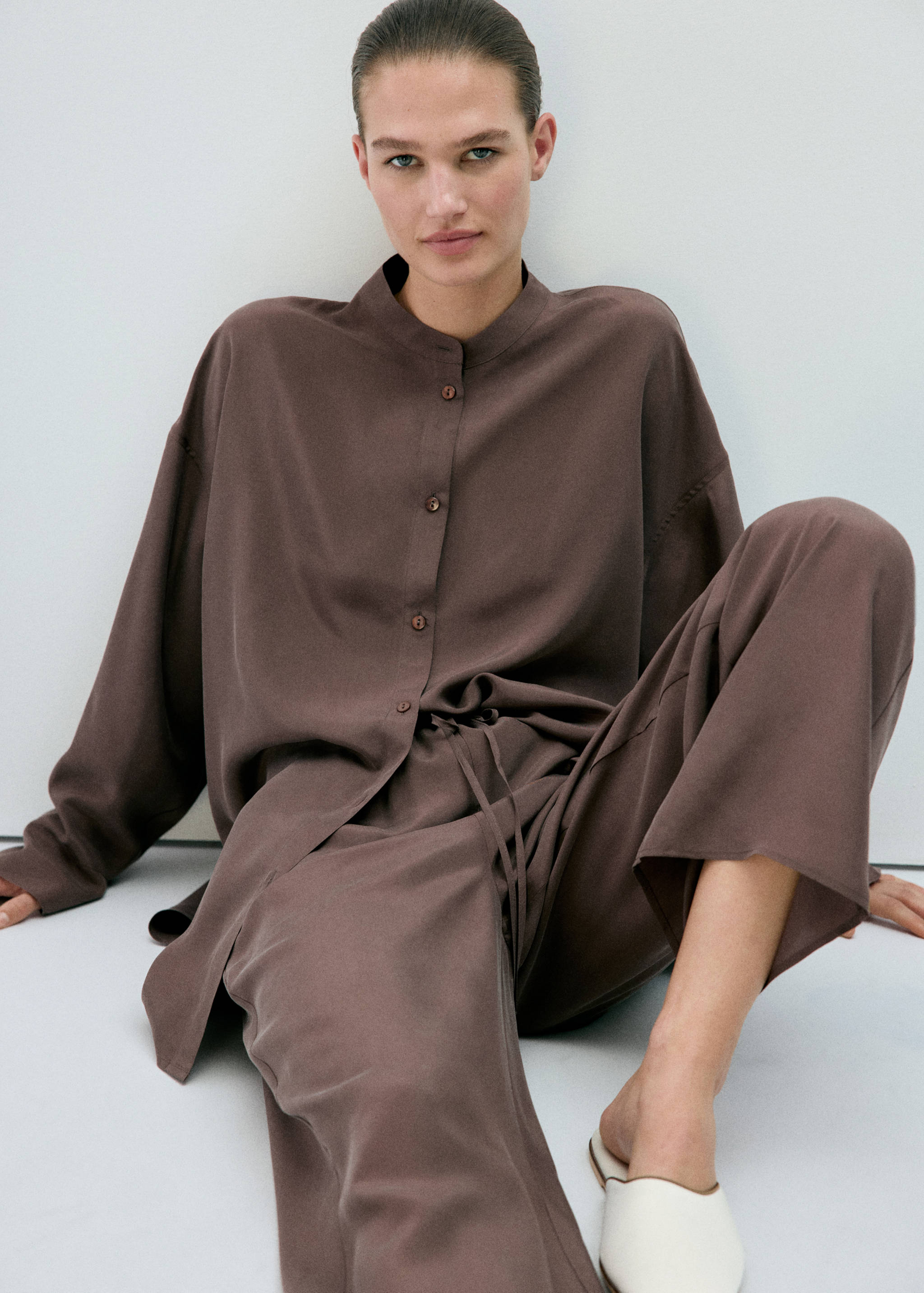 Pyjama pants 100% silk - Details of the article 4