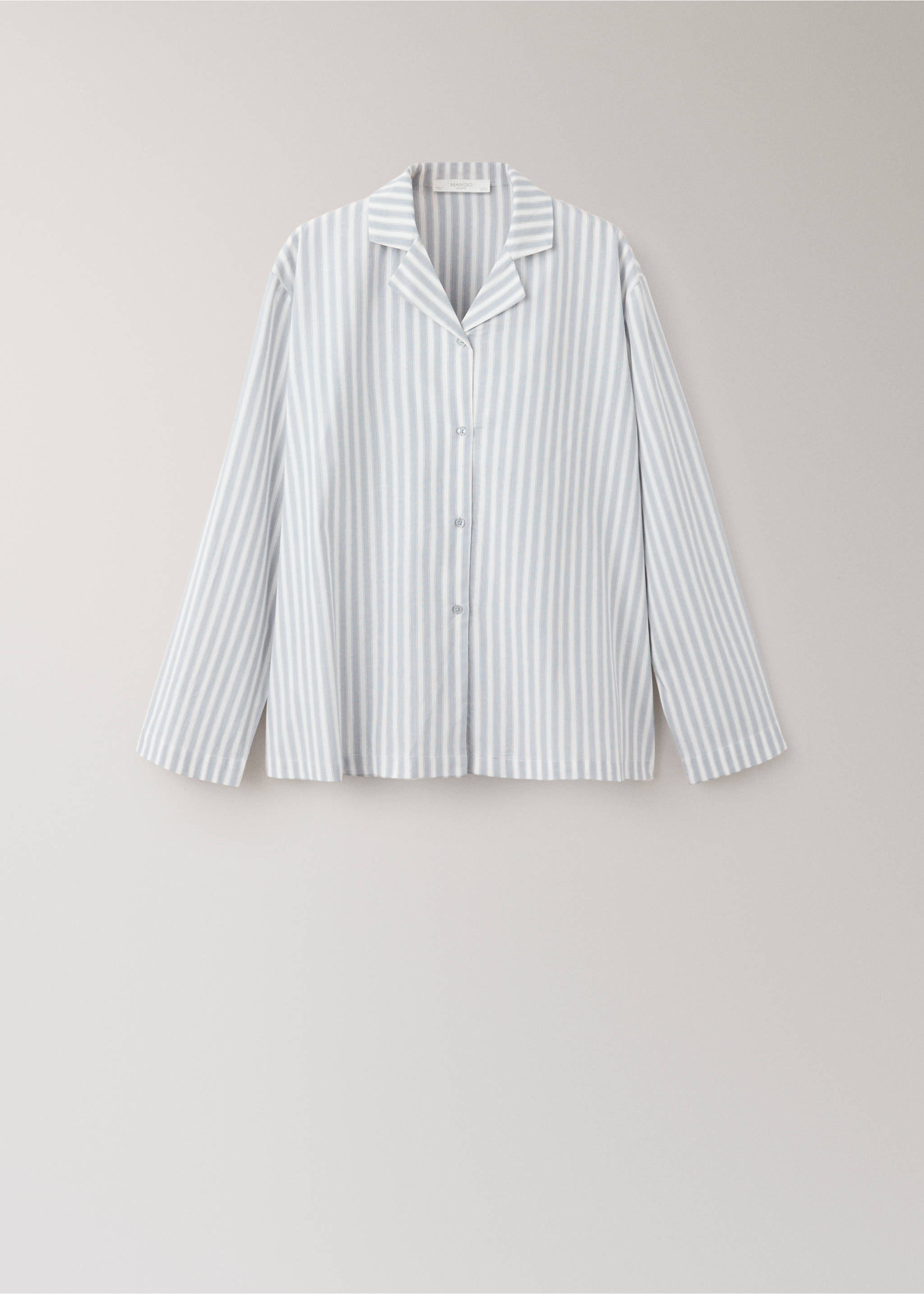 Striped cotton trousers - Article without model, Blue. Ref: 37002926-00.
