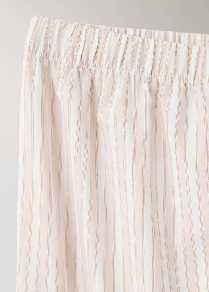 Striped cotton trousers — Pink