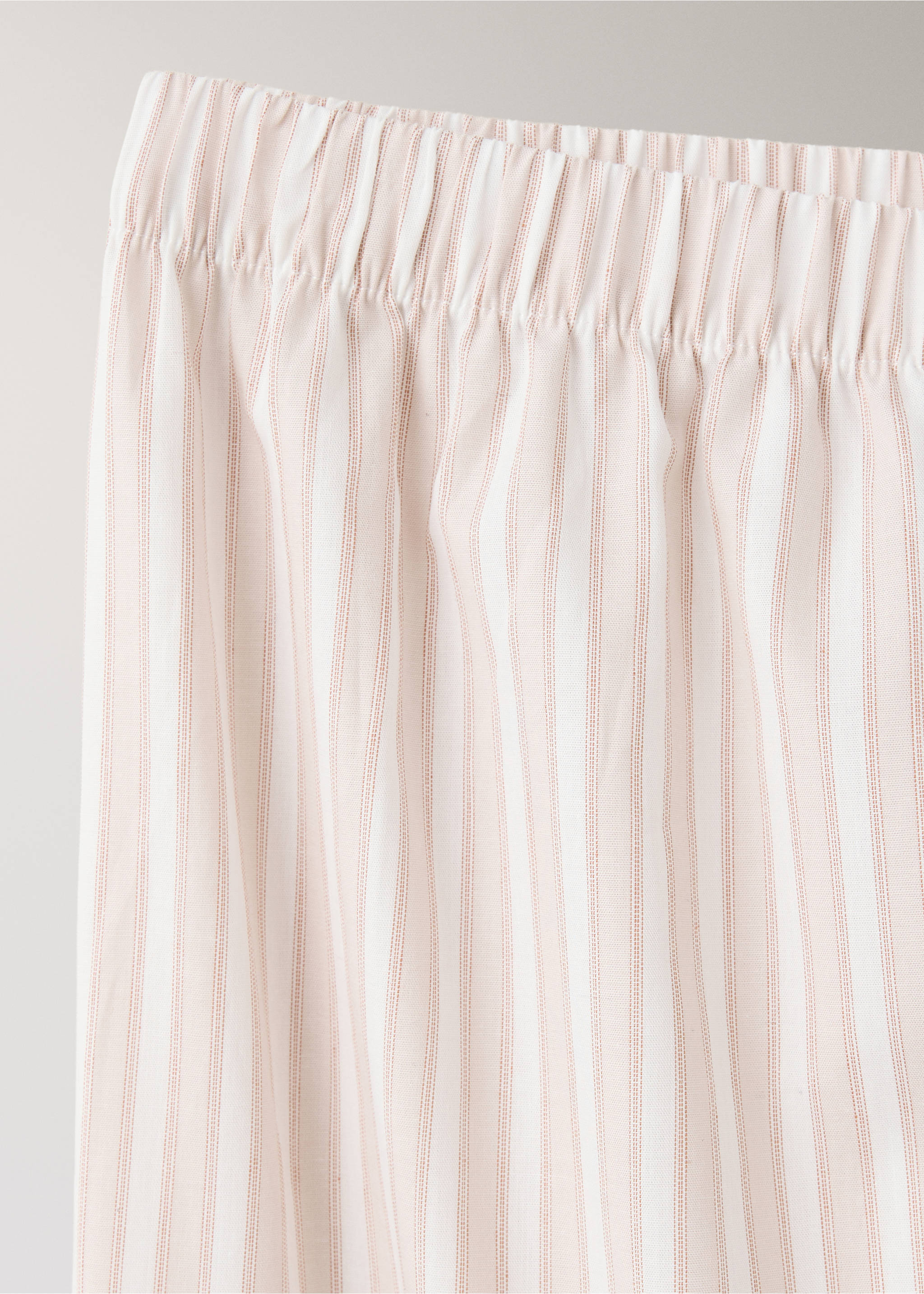 Striped cotton trousers - Details of the article 8, Pink. Ref: 37002926-00.