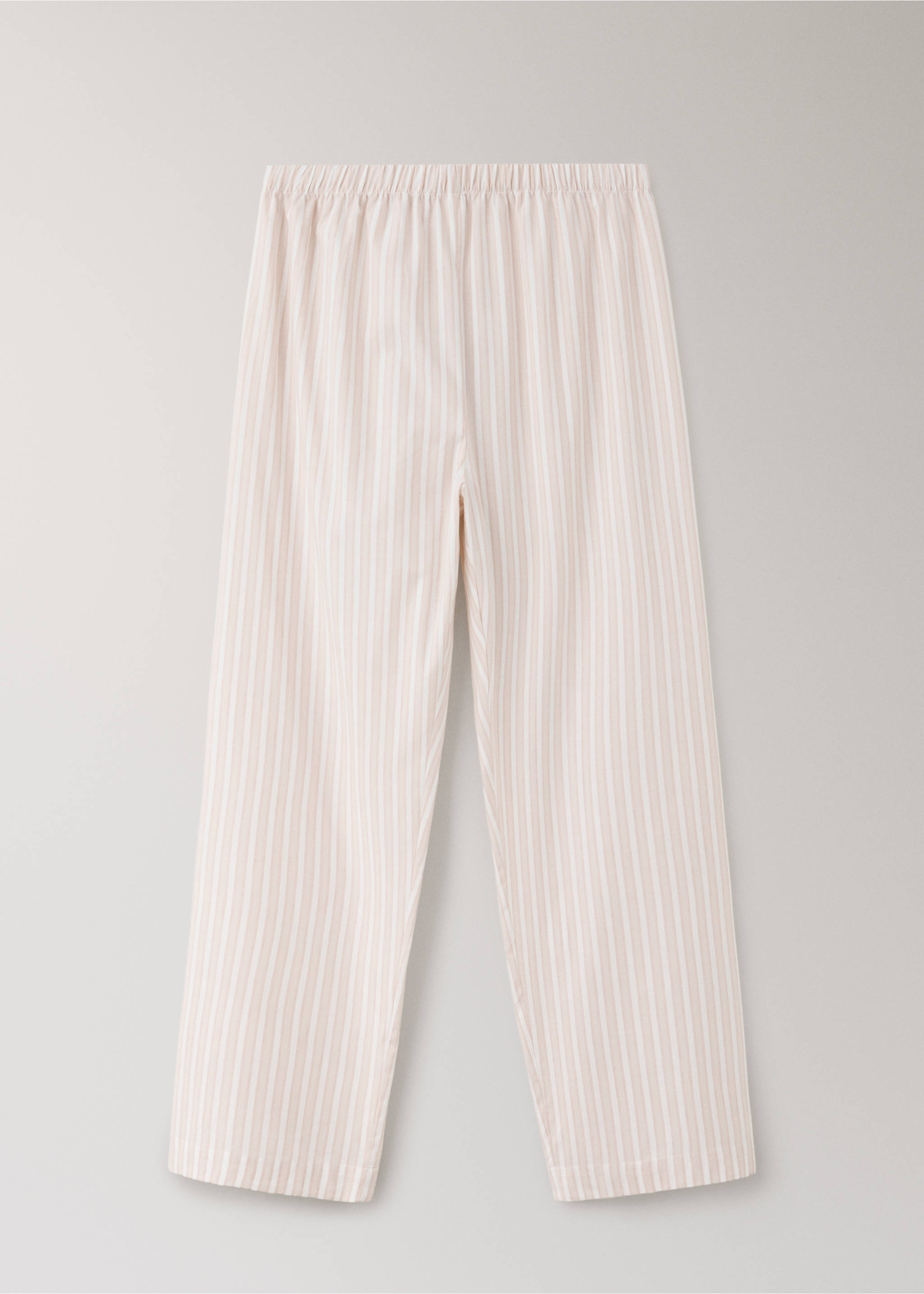 Striped cotton trousers - Article without model, Pink. Ref: 37002926-00.