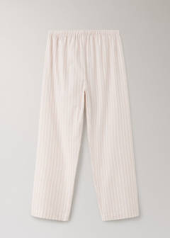Striped cotton trousers — Pink 6