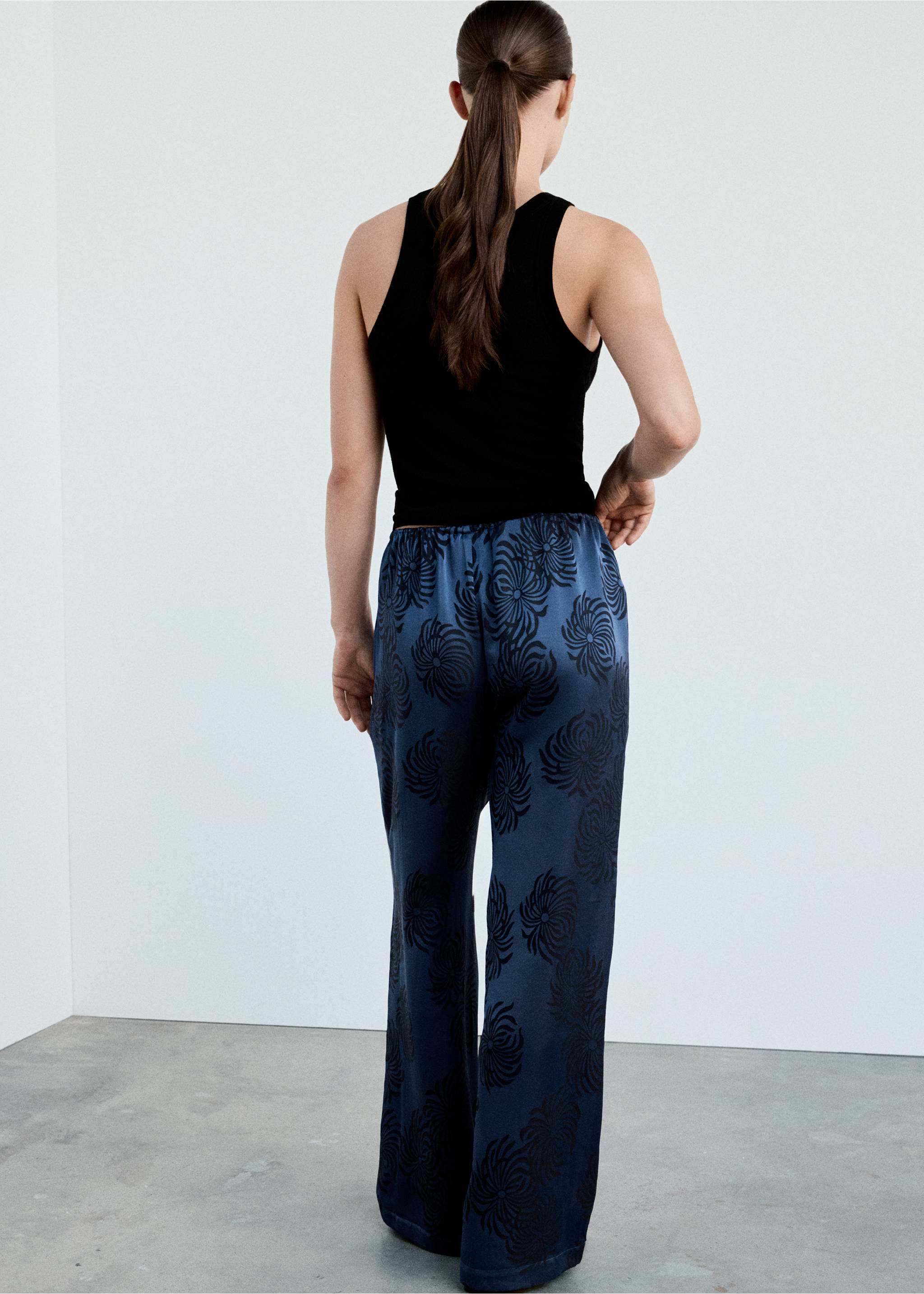 Pyjama trouser sunnyc - Reverse of the article, Night Blue. Ref: 37002927-00.