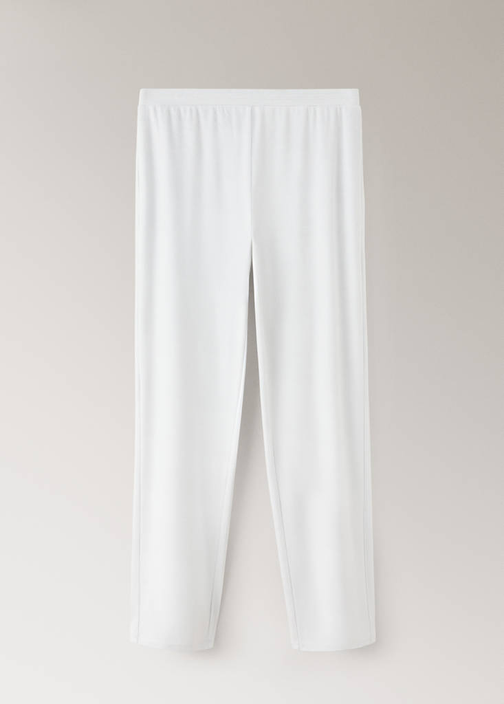 Soft-touch velour trousers — Grey