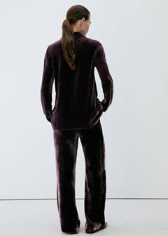 Silk blend pyjama bottoms — Purple 3